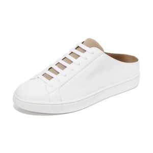 Vince White Leather Slip-On Sneakers – Size 8.5